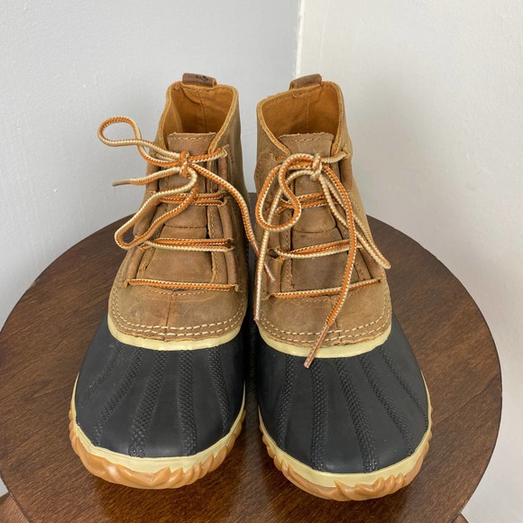 Sorel Out N about Leather Snow Boot Sz 7 - Picture 4 of 10